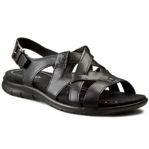 ECCO Babett Leather Sandal Cross Strap
